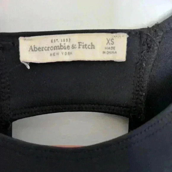 Abercrombie & Fitch Black Dress Size Xs - Picture 4 of 8